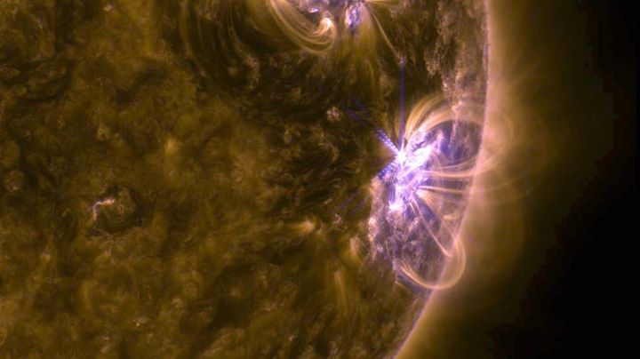 An active region on the Sun continued to emit solar flares t…