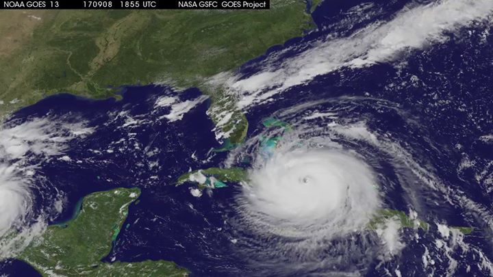 See a satellite view of Hurricane  #Irma moving in on Florid…