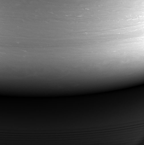 #Cassini’s last image: this monochrome view is the last image taken by the imag…