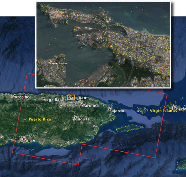 Satellite data showing Puerto Rico before & after Hurricane …