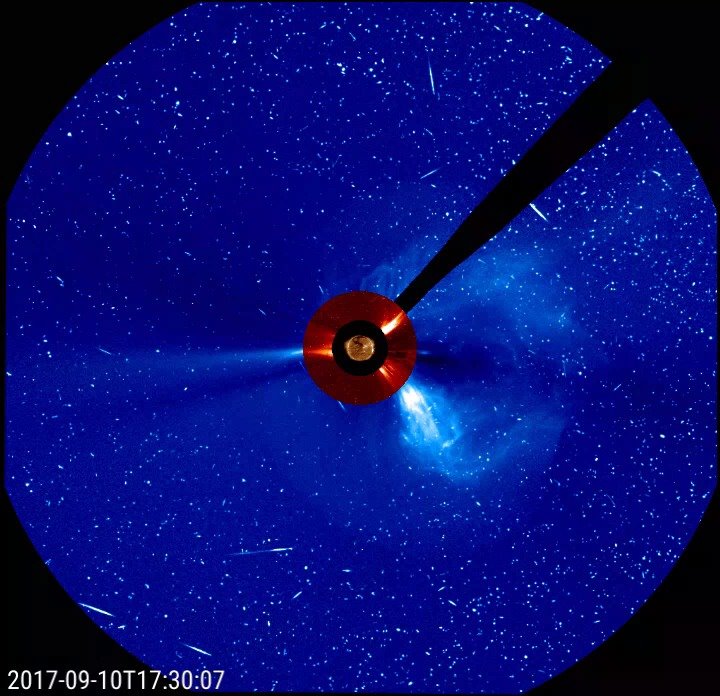 You’re watching a composite movie created by overlaying two sets of images from …