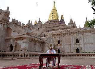 PM visits Ananda Temple, Bagan