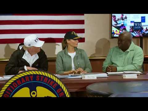 President Trump and The First Lady Meet with Governor Kenneth Mapp of the US Virgin Islands