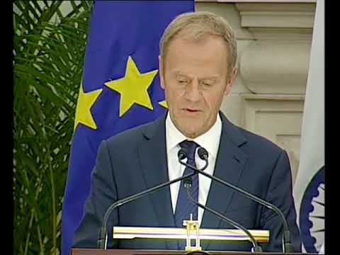 PM Modi with President of European Council & European Commission at Joint Press Statements