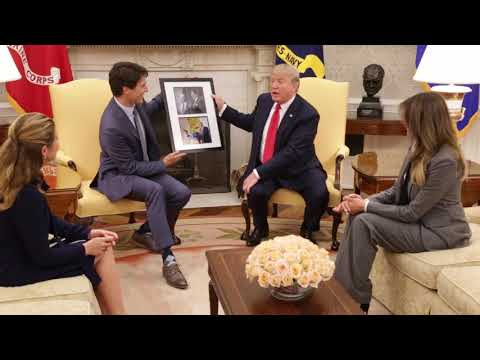President Trump and First Lady Melania Trump Welcome PM Trudeau & Mrs. Grégoire Trudeau