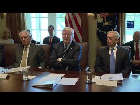 President Trump Holds a Cabinet Meeting