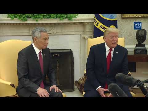 President Trump Meets with Prime Minister Lee Hsien Loong