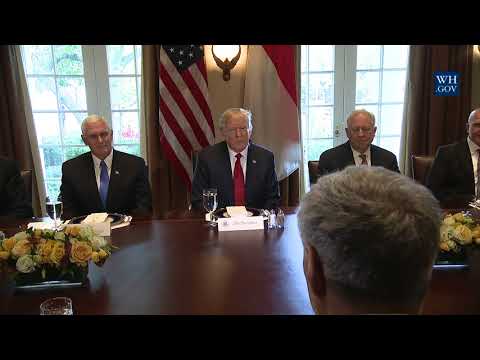 President Trump Has a Working Luncheon with Prime Minister Lee Hsien Loong