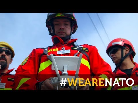The team’s first eyes on the scene: the Spanish drone pilot – #WeAreNATO