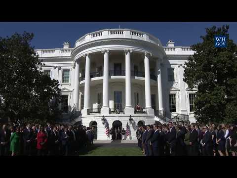President Trump and The First Lady Lead a Moment of Silence