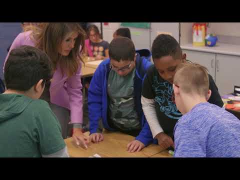 First Lady Melania Trump Visits Middle School Students in Michigan