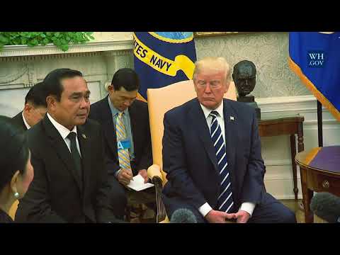 President Trump Meets with the Prime Minister Chan-o-Cha