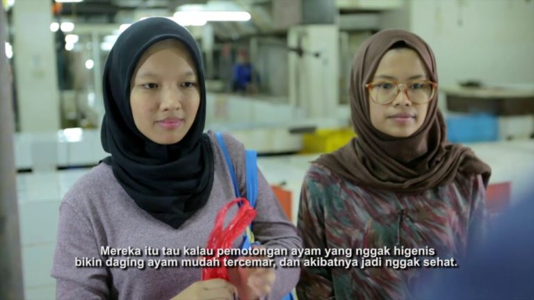 Drama singkat menjual daging unggas yang ASUH