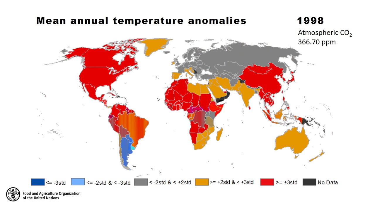 Mean Annual Temperature Change Index