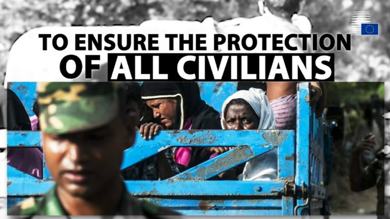 The EU calls on the Myanmar military to end its operations