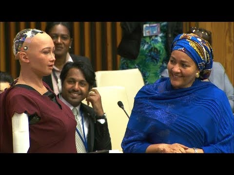 UN Deputy Chief Interviews Social Robot Sophia