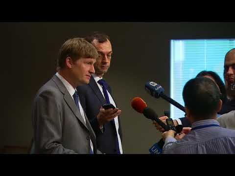 Jonathan Allen (UK) on Palestinian question – Media Stakeout (18 October 2017)