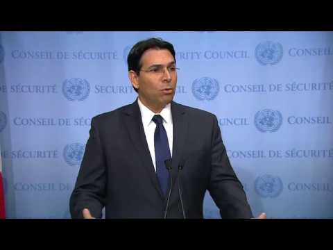 Danny Danon (Israel) on the Middle East – Media Stakeout (18 October 2017)