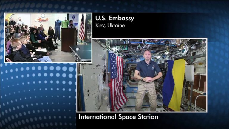 Space Station Commander Discusses Life in Space with Ukrainian Student…