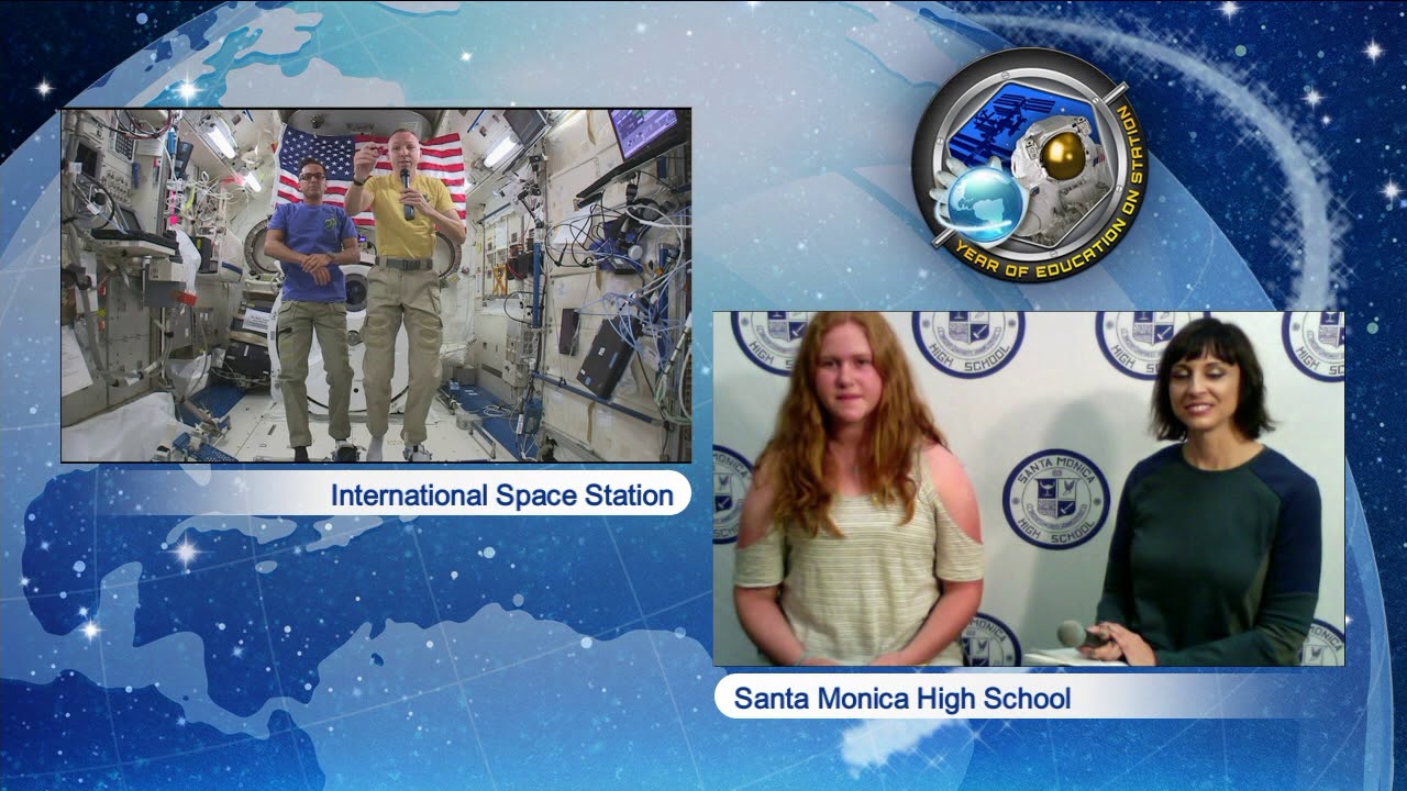 Space Station Crew Discusses Life in Space with California Students