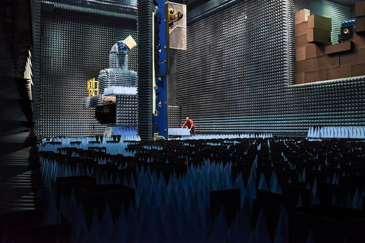 Zone of silence: a view inside the Hertz radio test chamber, on view to the publ…