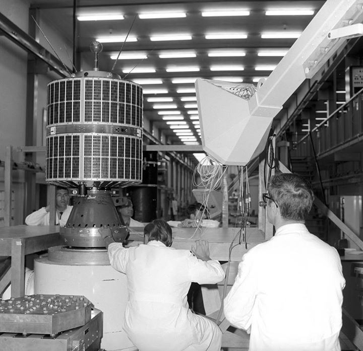 Photo of the week: ESRO-1B undergoing vibration test at ESTEC, Noordwijk, the Ne…