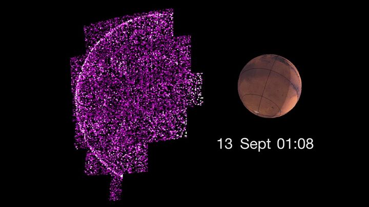 An unexpectedly strong blast from the Sun hit Mars this mont…