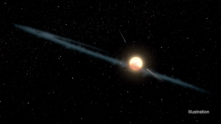 What’s causing this star, known as Tabby’s Star, to appear a…