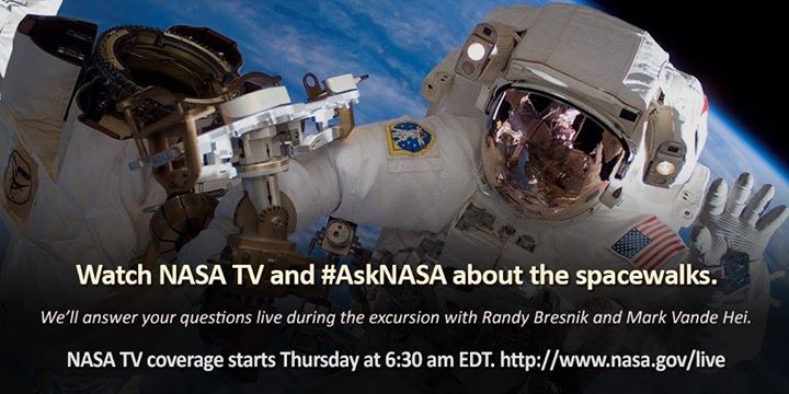 Set your alarm and wake up early with two astronauts as they…