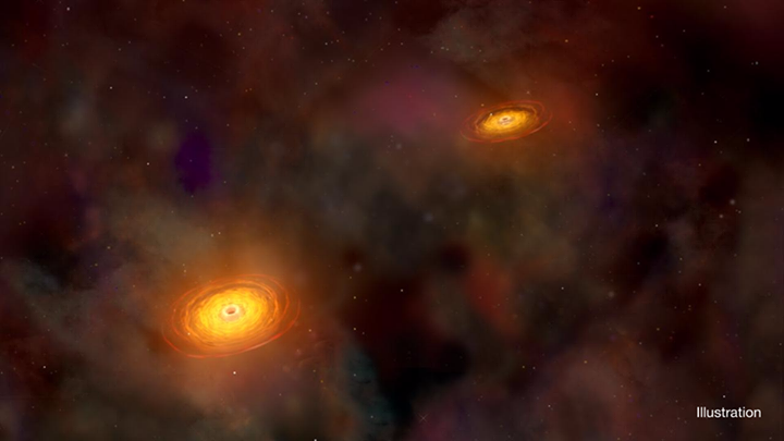 How do giant black holes grow? This new finding of five pair…