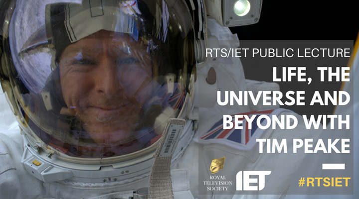 Tim Peake will be giving a public talk for the Royal Television Society and The …
