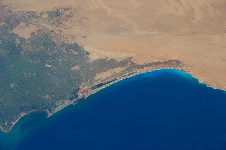 La città di Rosetta (Rashid) in Egitto, dove è stata scoperta la famosa stele……