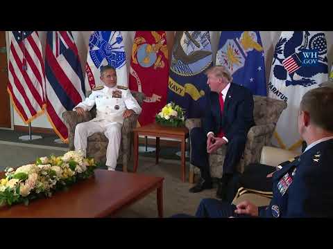President Trump Participates in a United States Pacific Command Briefing