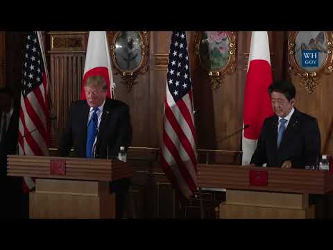 President Trump Participates in a Joint Press Conference with Prime Minister Abe