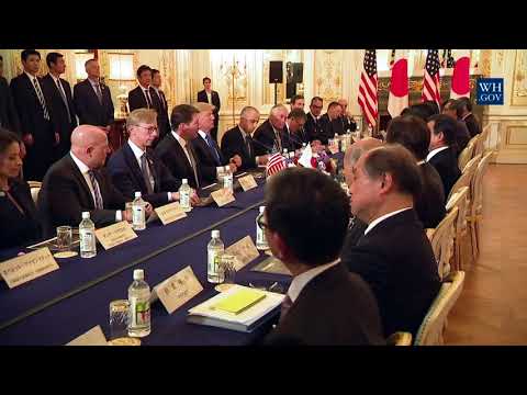 President Trump Participates in an Expanded Bilateral Meeting with Prime Minister Abe