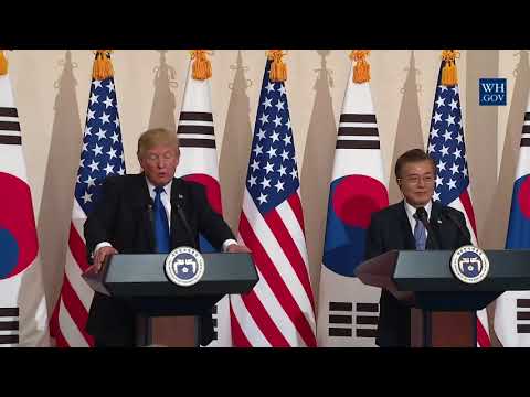 President Trump Participates in a Joint Press Conference with President Moon