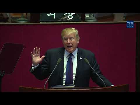 President Trump Delivers a Speech to the National Assembly