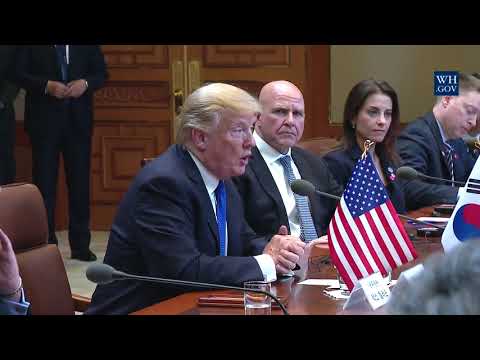President Trump Participates in an Expanded Bilateral Meeting with President Moon