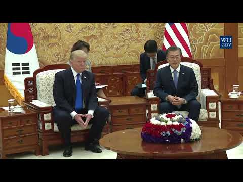 President Trump Participates in a Bilateral Meeting with President Moon Jae-In
