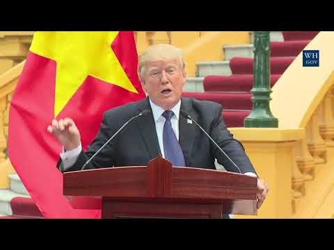 President Trump Participates in a Joint Press Conference with President Quang of Vietnam