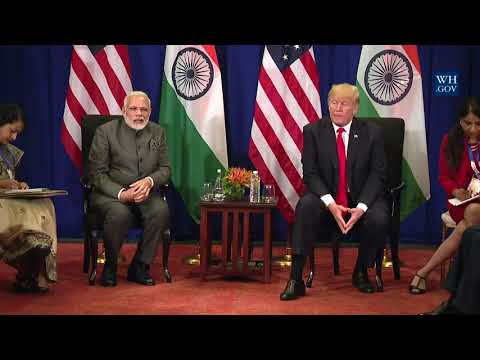 President Trump Participates in a Bilateral Meeting with Prime Minister Narendra Modi of India