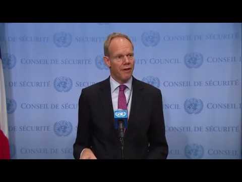 Matthew Rycroft (United Kingdom) on the Middle East – Media Stakeout (27 October 2017)