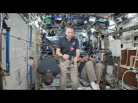 Space Station Crew Members Discuss Life in Space with Media