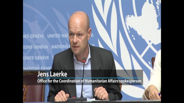 The United Nations urges the Saudi-led Coalition to end a blockade on lifelines in Yemen.