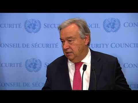 UN Chief on Climate Change and other matters – Media Stakeout (10 November 2017)