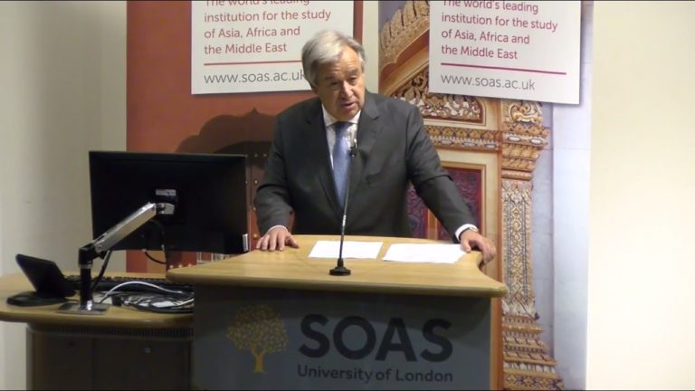 Counter-Terrorism and Human Rights – UN Secretary-General at SOAS University of London