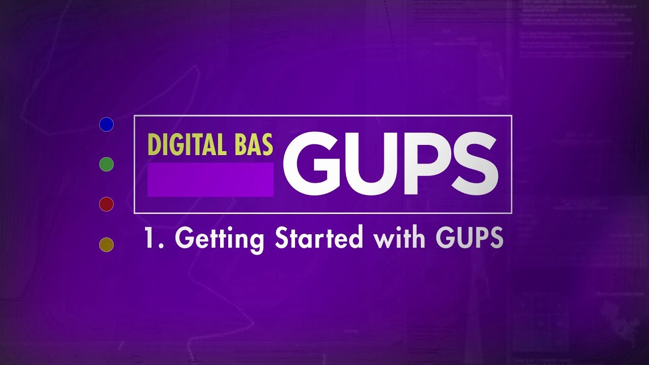 BAS: Digital BAS-GUPS 1. Getting Started with GUPS