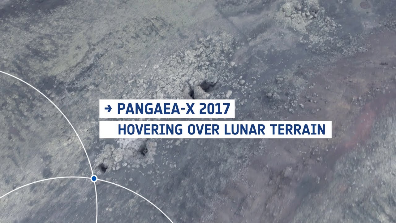 Hovering over lunar landscapes