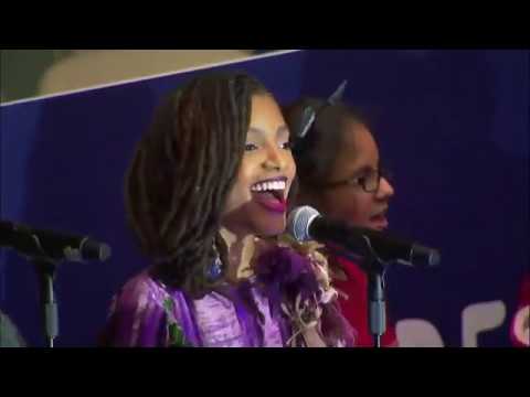 Chloe x Halle perform at World Children’s Day 2017