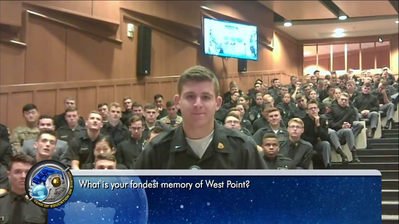Space Station Crew Discusses Life in Space with West Point Cadets